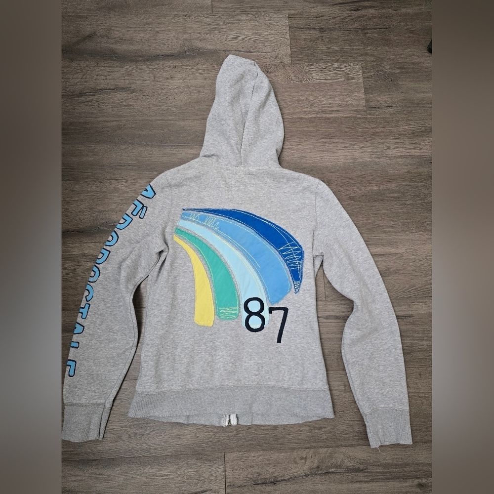Aeropostale Y2K Zip Up Hoodie 2011 Streetwear Preppy Boho Beachy